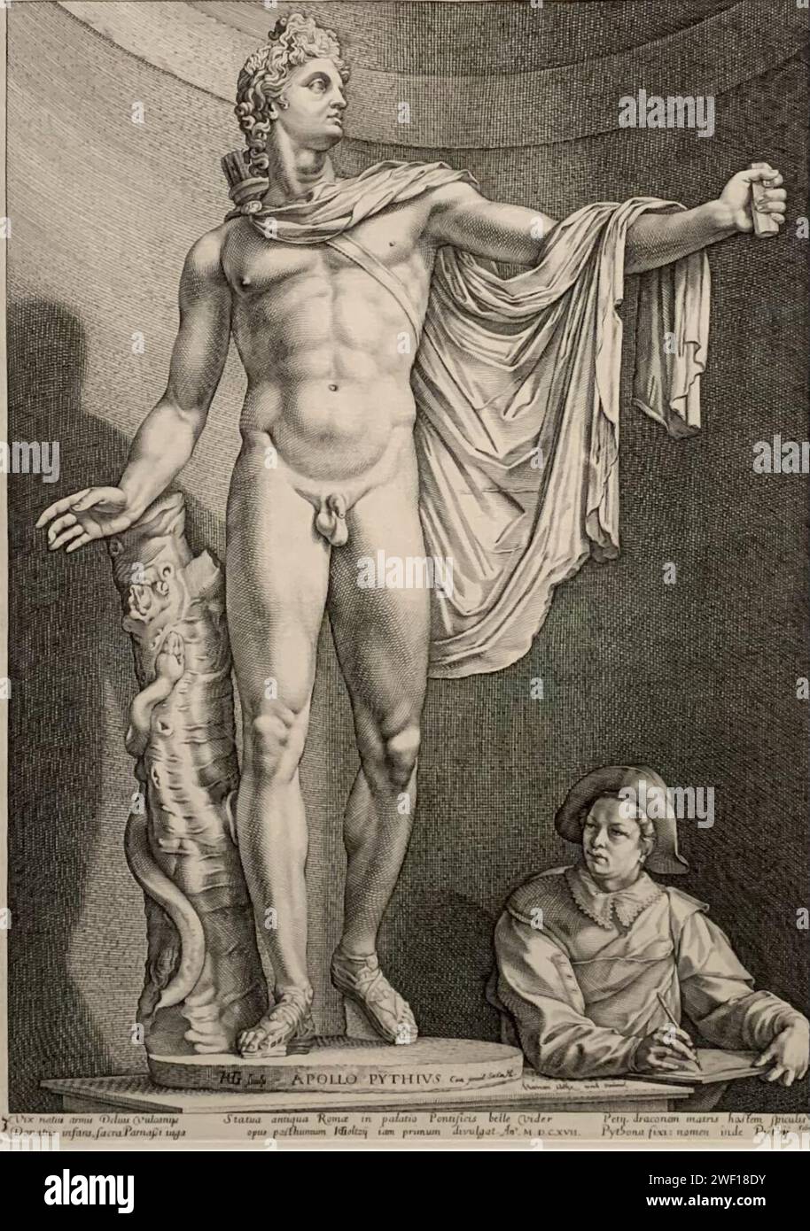 Apollo Belvedere, Hendrick Goltzius. Foto Stock