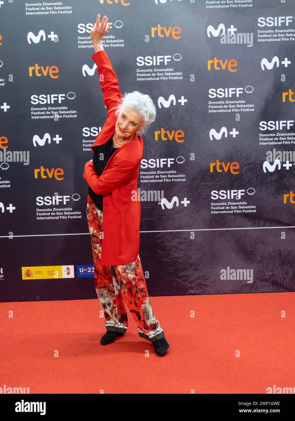 FESTIVAL DE CINE DE SAN SEBASTIAN / SPAGNA /ZINEMALDIA / MARISA PAREDES - ALFOMBRA ROJA - FESTIVAL INTERNAZIONALE DEL CINEMA Foto Stock