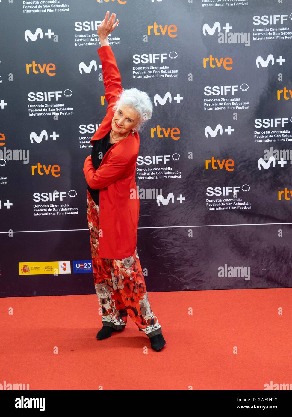 FESTIVAL DE CINE DE SAN SEBASTIAN / SPAGNA /ZINEMALDIA / MARISA PAREDES - ALFOMBRA ROJA - FESTIVAL INTERNAZIONALE DEL CINEMA Foto Stock
