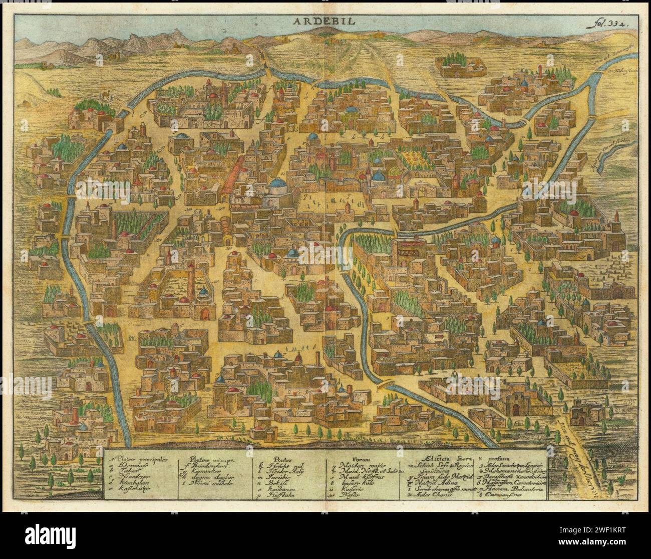 Ardebil, Olfert Dapper. Foto Stock