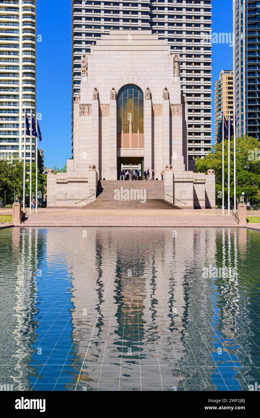 Anzac Memorial a Hyde Park South, Sydney, Australia Foto Stock