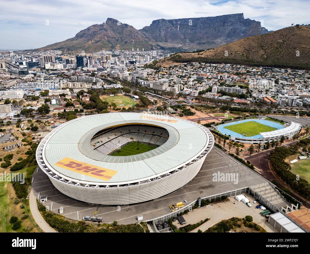 Green Point Stadium e Cape Town Stadium o DHL Stadium, Green Point, città del Capo, Sud Africa Foto Stock