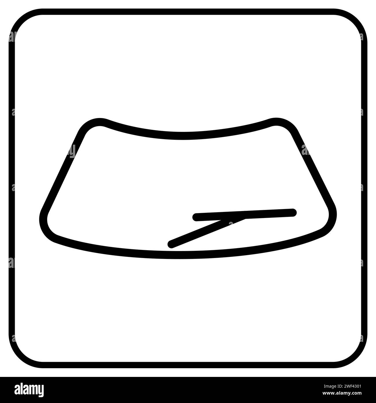 Vetro nanoceramico per auto per il dettaglio dell'icona vettoriale per il pulsante Web o app Illustrazione Vettoriale