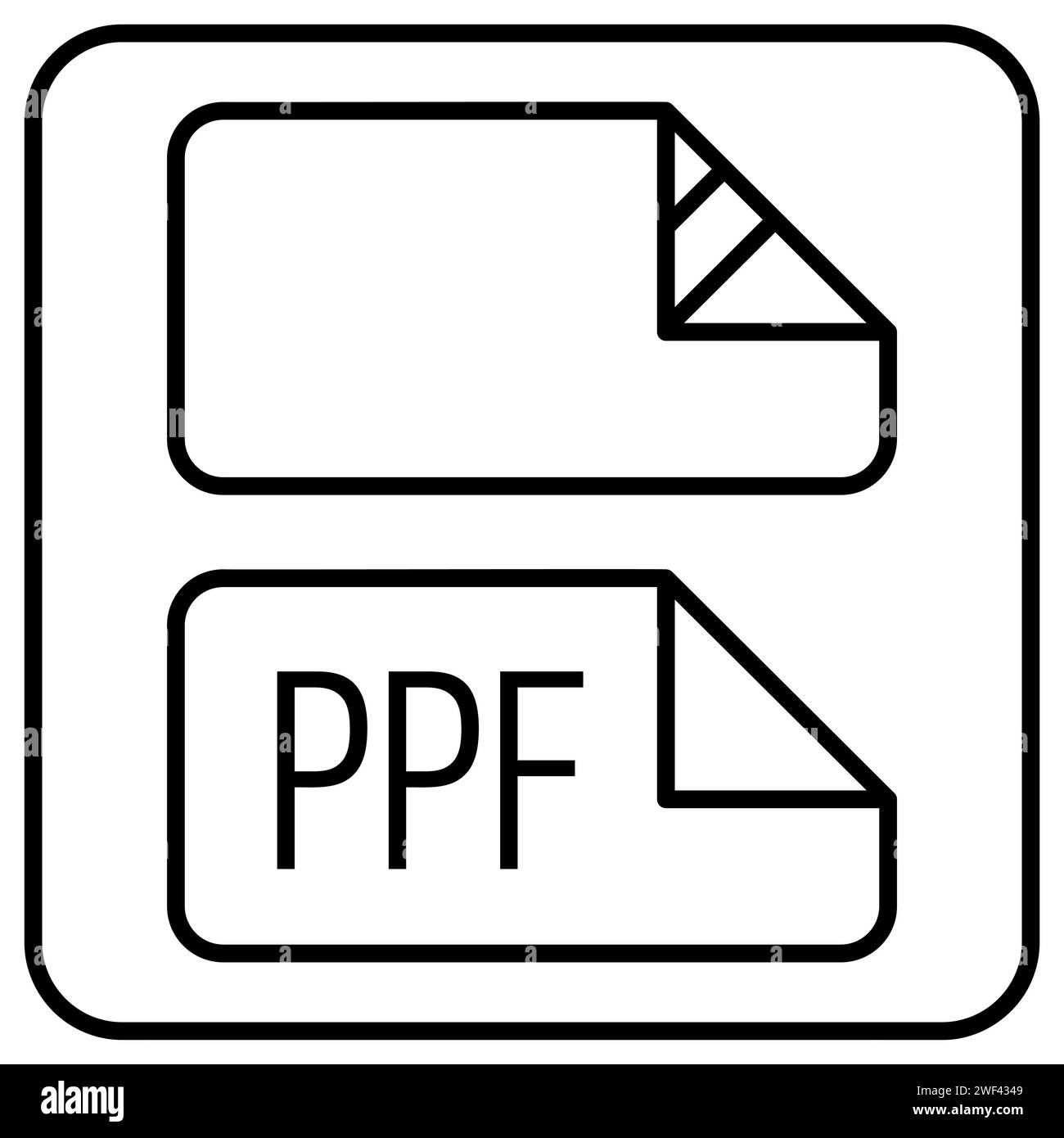 Icona ppf per auto e vettoriale in vinile per il pulsante Web o app Illustrazione Vettoriale Icona ppf per auto e vettoriale in vinile per il pulsante Web o app Illustrazione Vettoriale