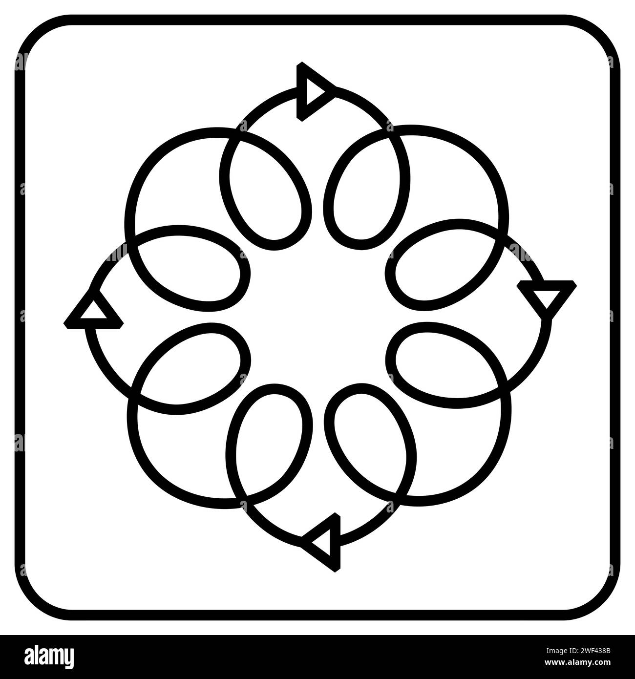 Icona vettoriale della lucidatrice orbitale per auto casuale per il pulsante Web o app Illustrazione Vettoriale