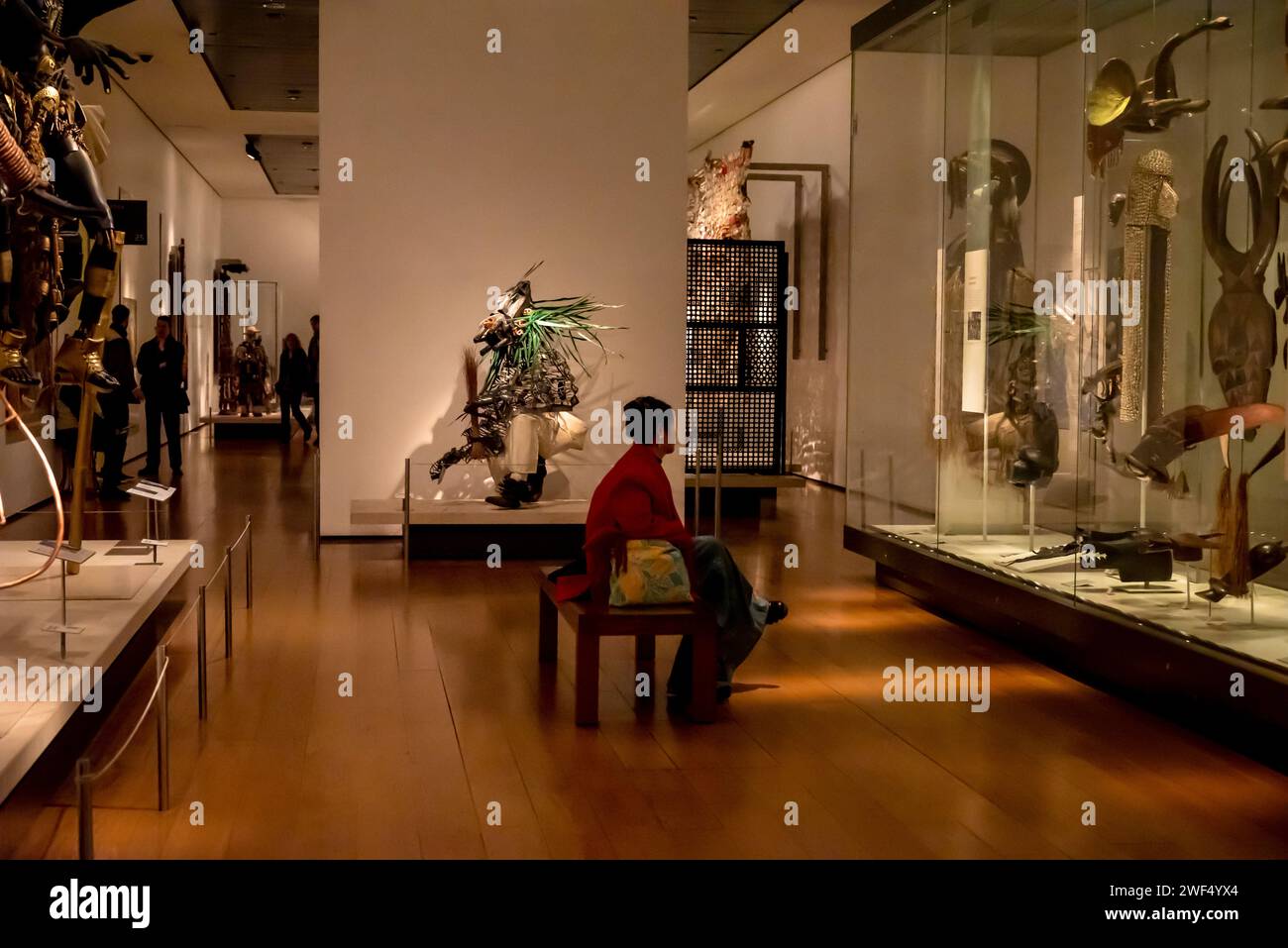 The Africa Galleries in the British Museum, Londra, Inghilterra, Regno Unito Foto Stock