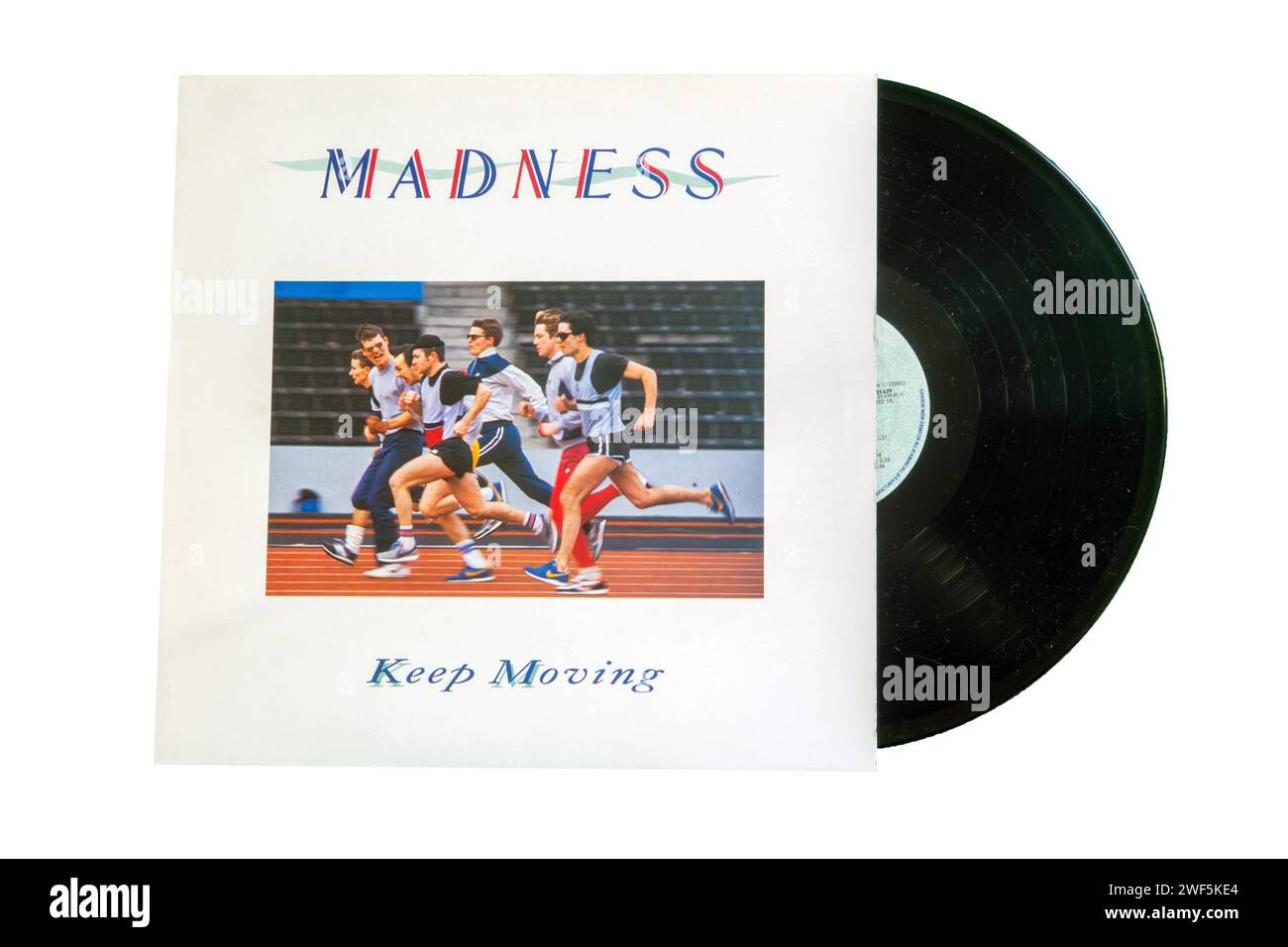 Cover dell'album KEEP MOVING della band pop britannica MADNESS del 1983 Foto Stock