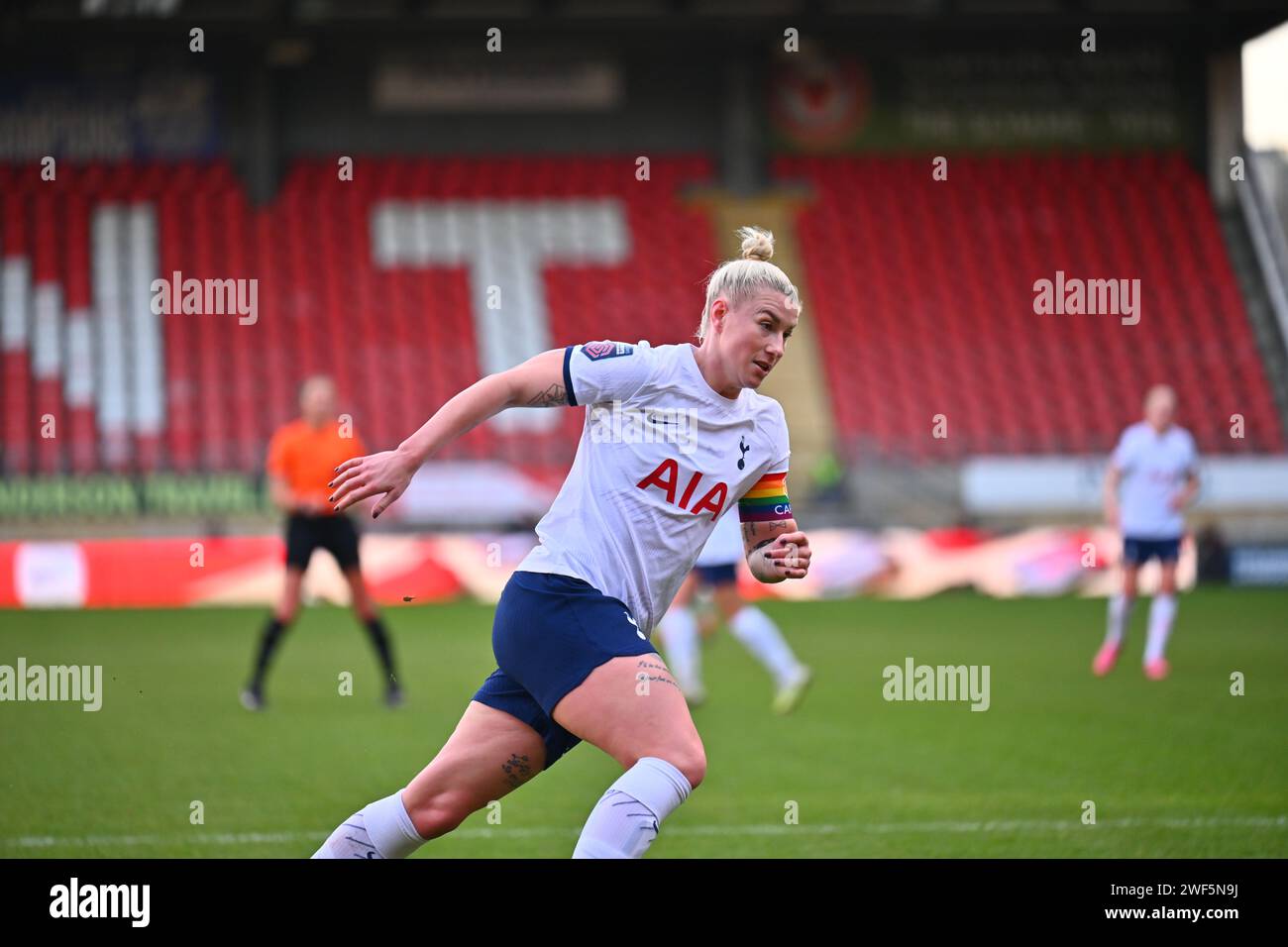 Bethany England, Tottenham Hotspur Women contro Manchester City Women al Gaughan Stadium, East London, Regno Unito. Domenica 28 gennaio 2024 Foto Stock