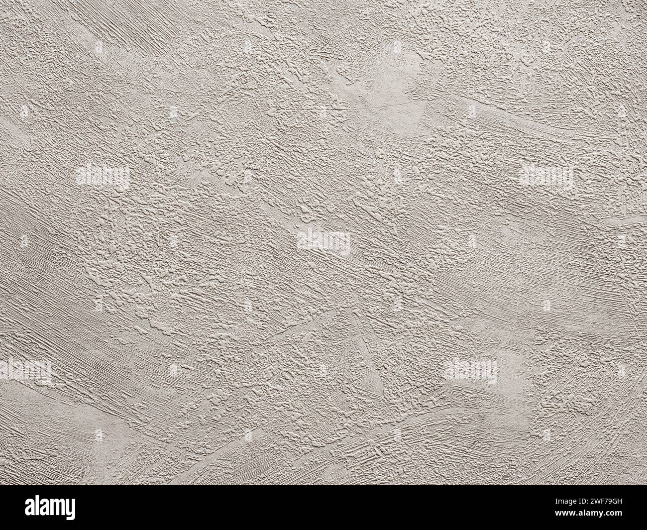 Sfondo o sfondo in stucco bianco con texture astratta. Carta da parati in materiale senza cuciture con un look vintage ruvido, resistente agli agenti atmosferici e grunge. Progettazione Foto Stock
