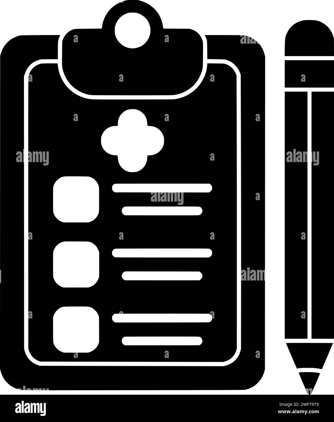 illustrazione ospedaliera sagoma della medicina logo del paziente icona medica profilo sanitario rapporto medico clinica assistenza diagnostica assistenza sanitaria dati trattamento forma tecnologia assicurativa digitale Illustrazione Vettoriale