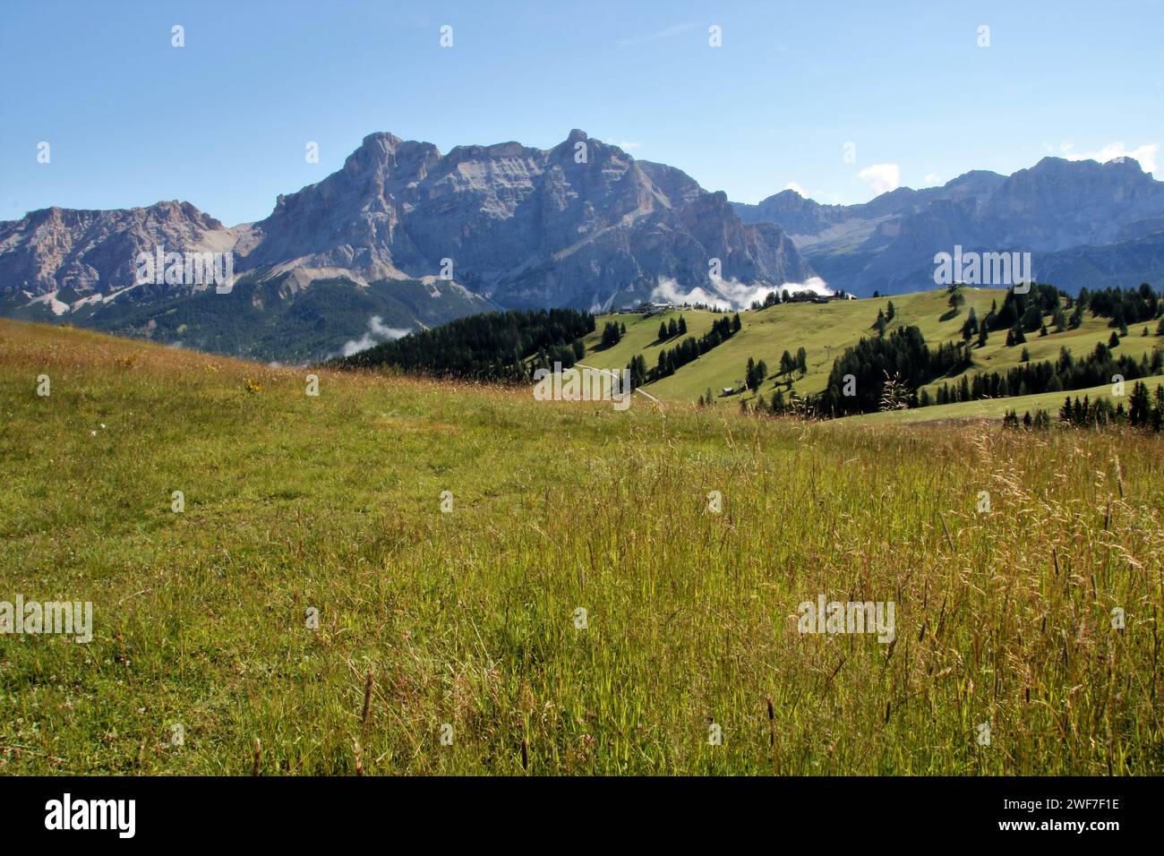 Paesaggio dolomitico in alta Badia, Trentino Foto Stock
