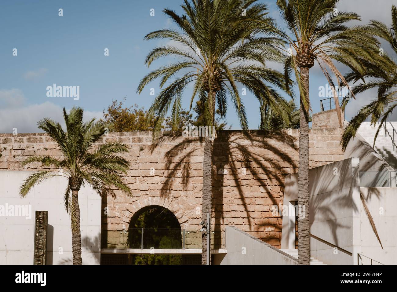 2 dicembre 2023-esterno di es Baluard, Museo d'arte moderna e contemporanea di Palma Foto Stock