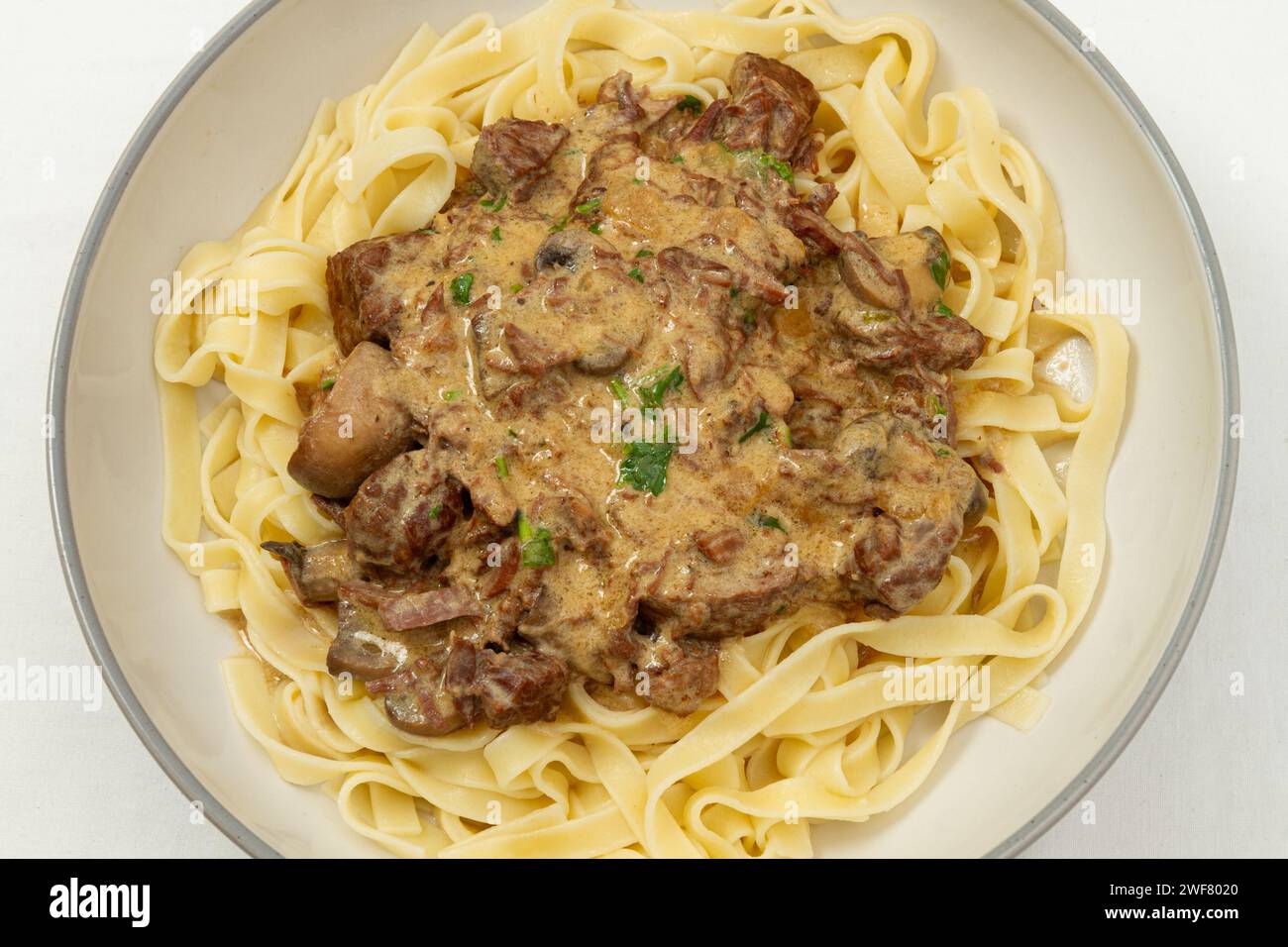 Stroganoff slow cooker Foto Stock