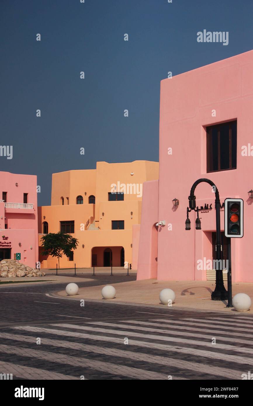 La calma si trova nel vecchio porto di Doha Foto Stock