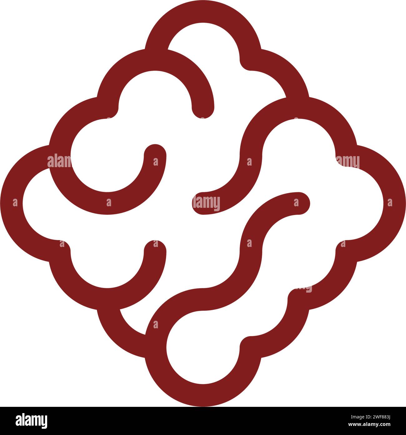 elemento di design logo icona vettore tessuto cellulare Illustrazione Vettoriale