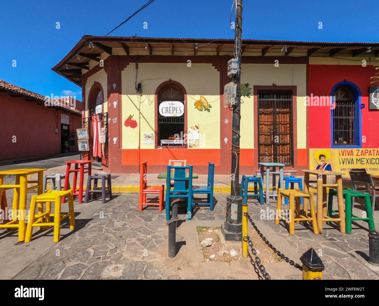 Architettura coloniale spagnola a Granada, Nicaragua Foto Stock