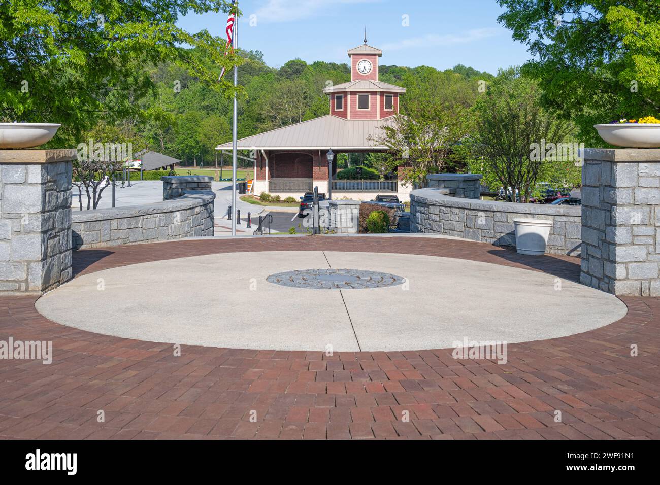 Lilburn City Park nel centro storico di Lilburn, Georgia. (USA) Foto Stock