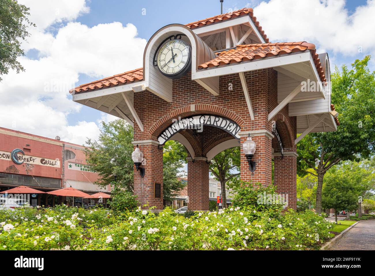 Il centro storico e affascinante Winter Garden vicino a Orlando, Florida. (USA) Foto Stock