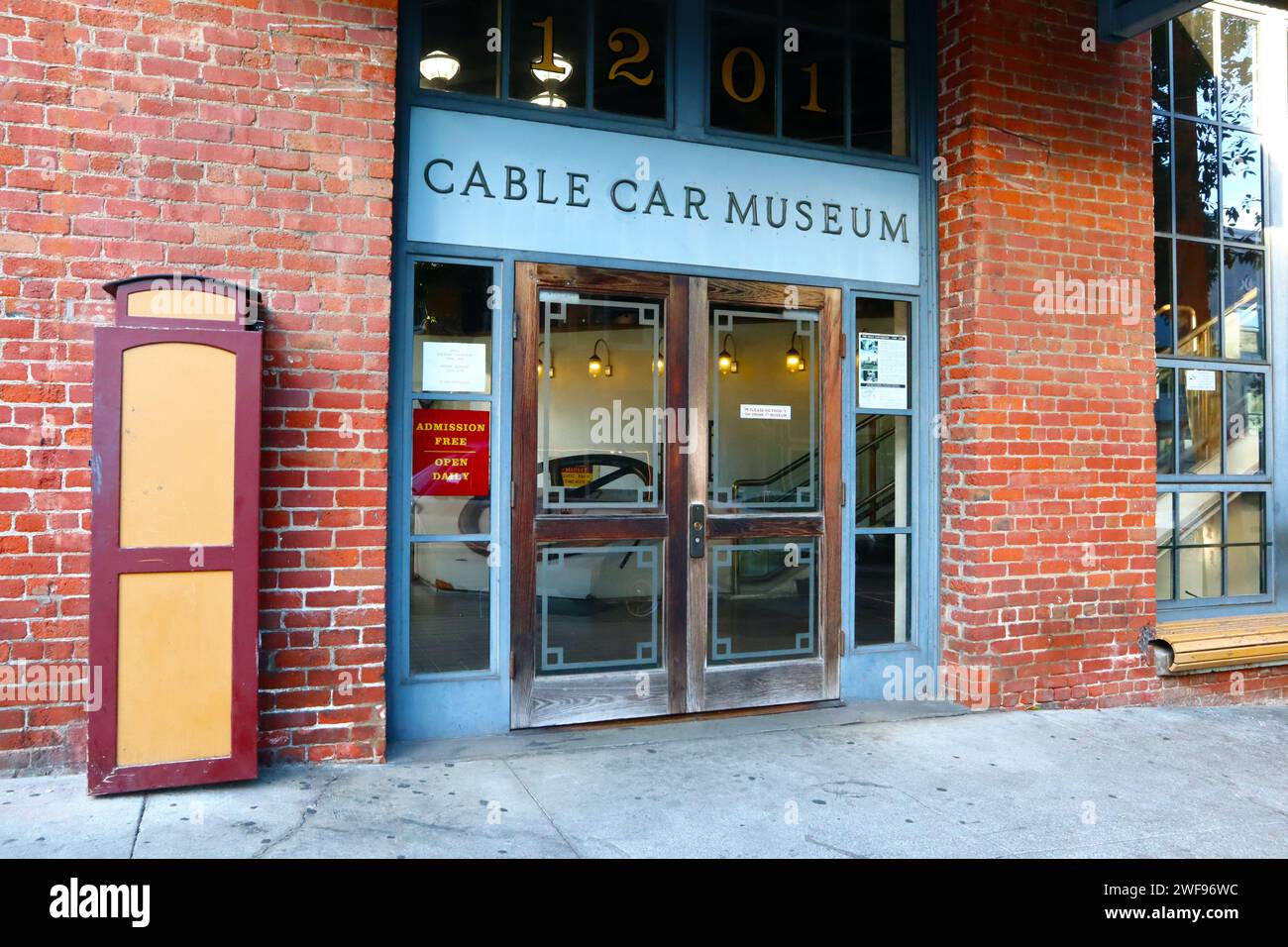 San Francisco, California: Museo DELLA FUNIVIA DI San Francisco situato al 1201 di Mason St Foto Stock