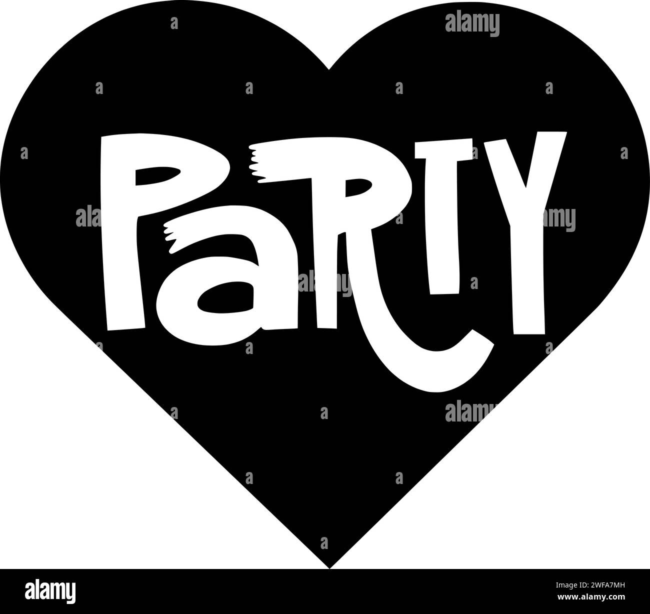 illustrazione della festa silhouette d'amore logo happy icona celebrazione contorno cuore sfondo decorazione san valentino biglietto festività banner romantico forma a palloncino invito astratto matrimonio Illustrazione Vettoriale