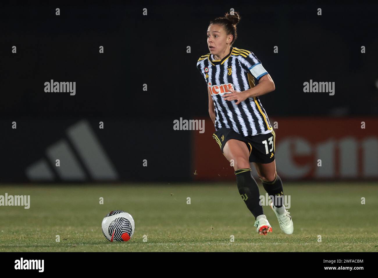 Biella, Italia. 29 gennaio 2024. Lisa Boattin della Juventus durante il match di serie A femminile allo Stadio Vittorio Pozzo di biella. Il credito fotografico dovrebbe leggere: Jonathan Moscrop/Sportimage Credit: Sportimage Ltd/Alamy Live News Foto Stock