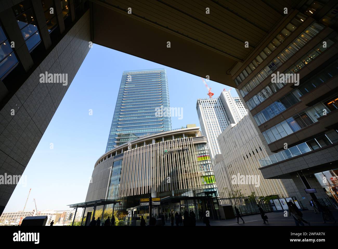 Il complesso contemporaneo Grand Front a Osaka, Giappone. Foto Stock