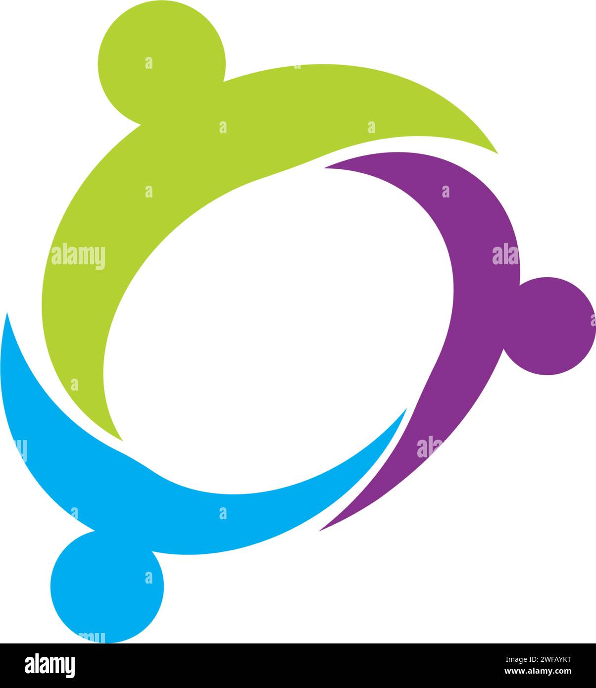 Comunità, rete e icona sociale modello di progettazione. Illustrazione Vettoriale