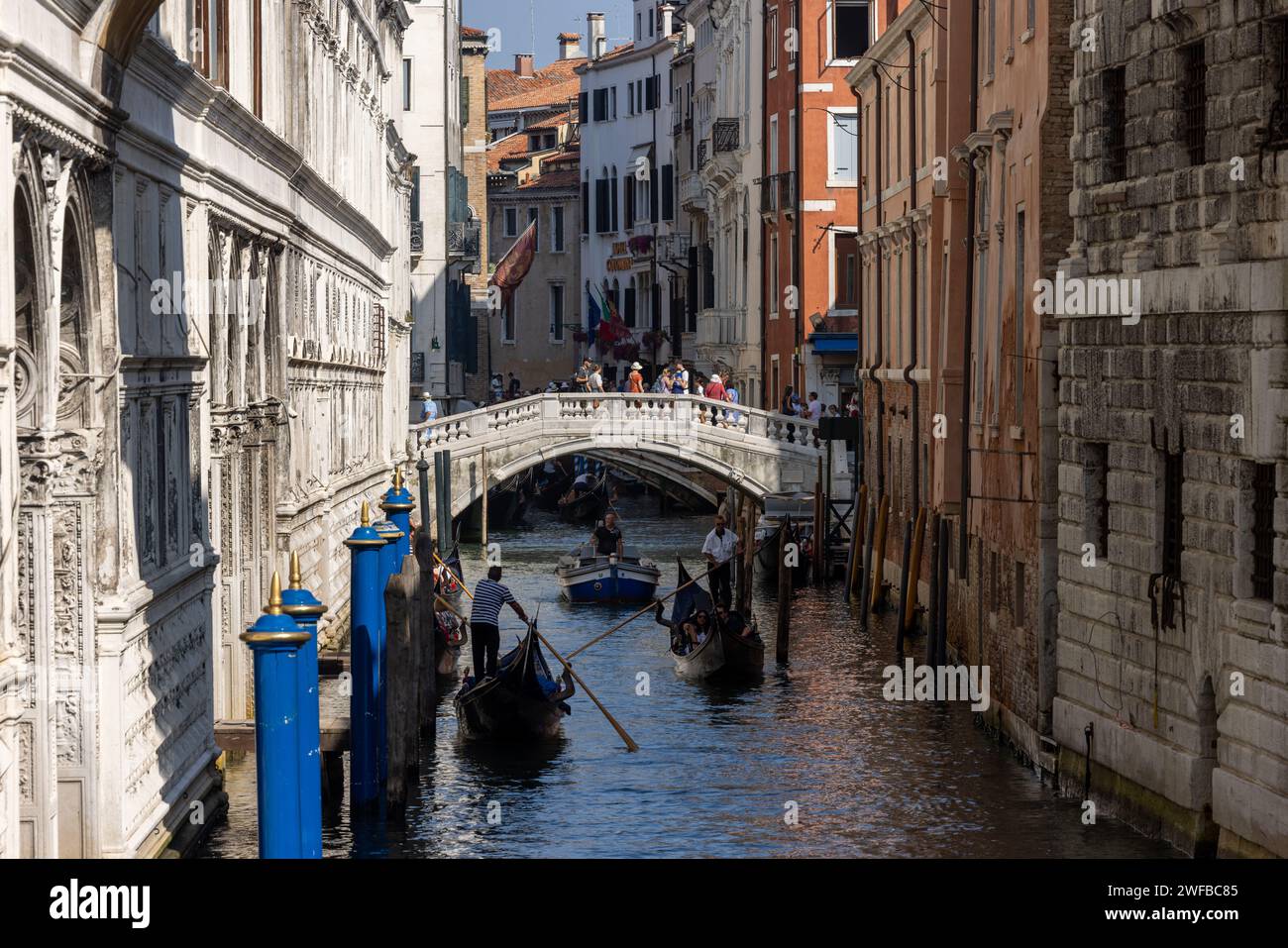 Venezia, Italia - 6 settembre 2022: Ponte della Canonica a Venezia. Italia Foto Stock