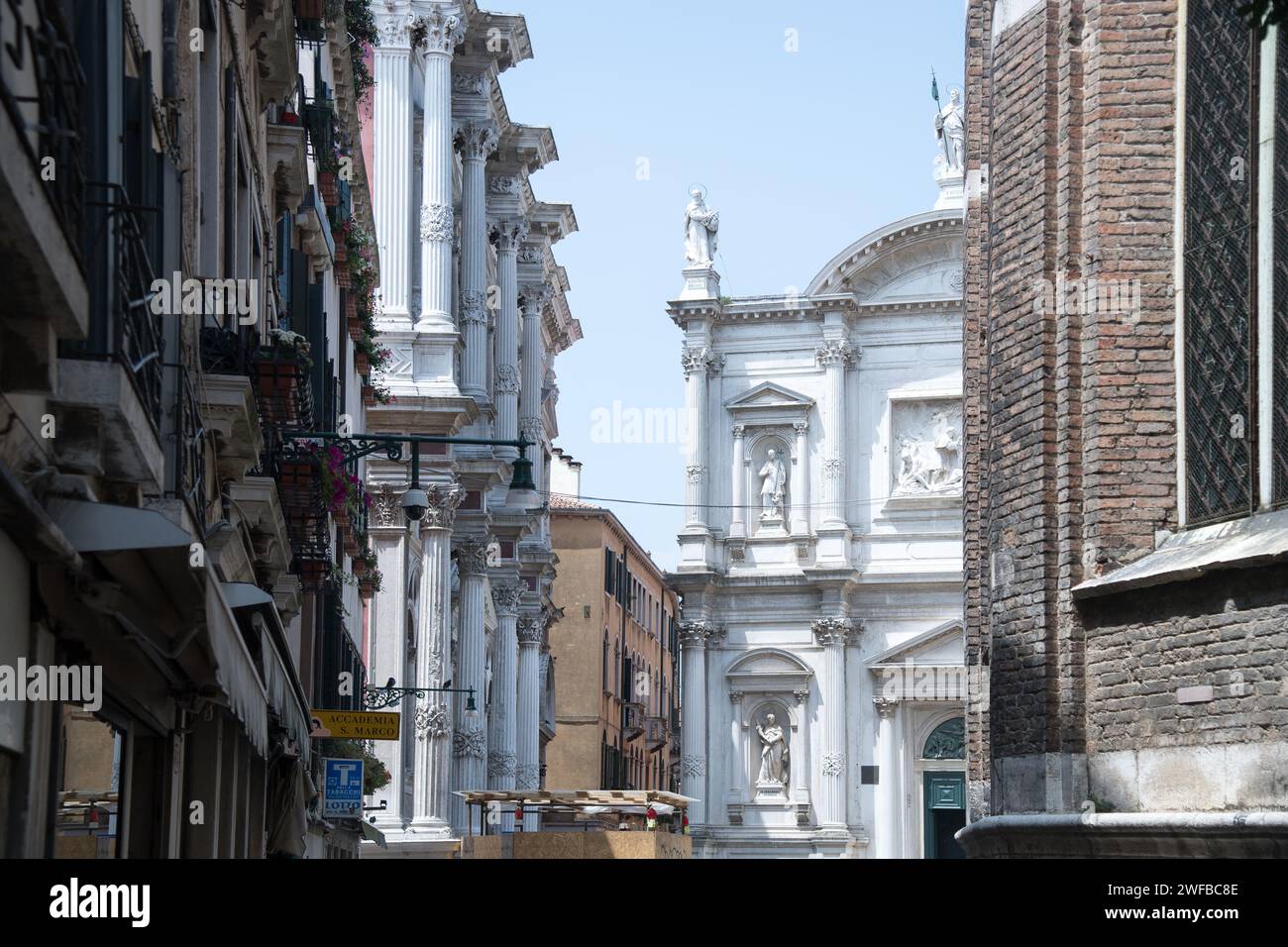 Rinascimentale Scuola grande di San Rocco e rinascimentale Chiesa di San Rocco edificata nel XVI centur Foto Stock