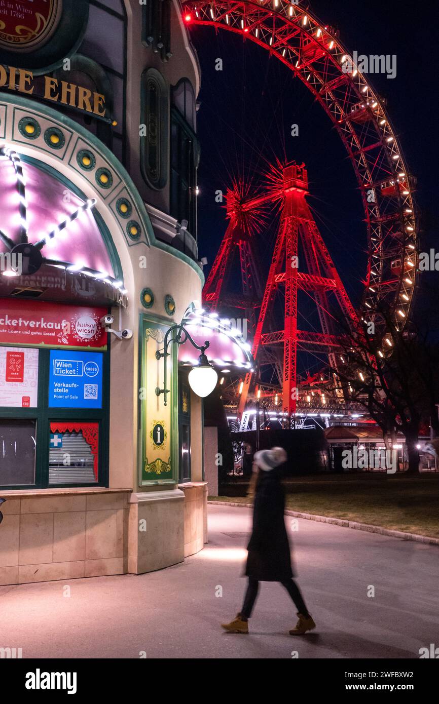 Prater Fairground Vienna Austria Foto Stock