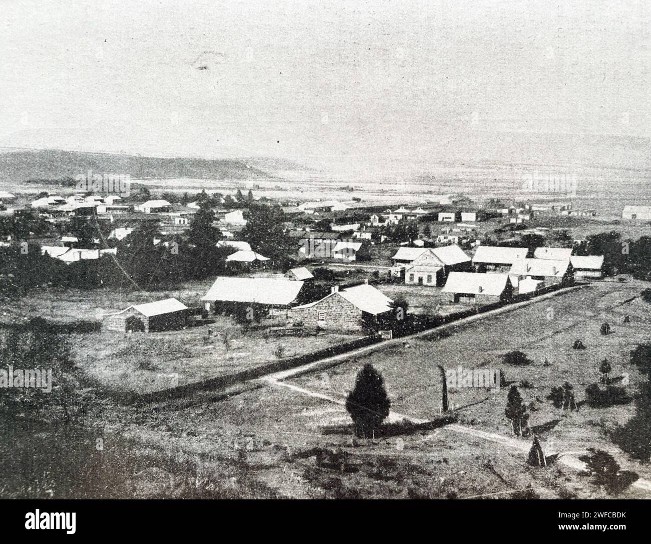 LADYSMITH, Sudafrica, al tempo della seconda guerra boera nel 1900 Foto Stock