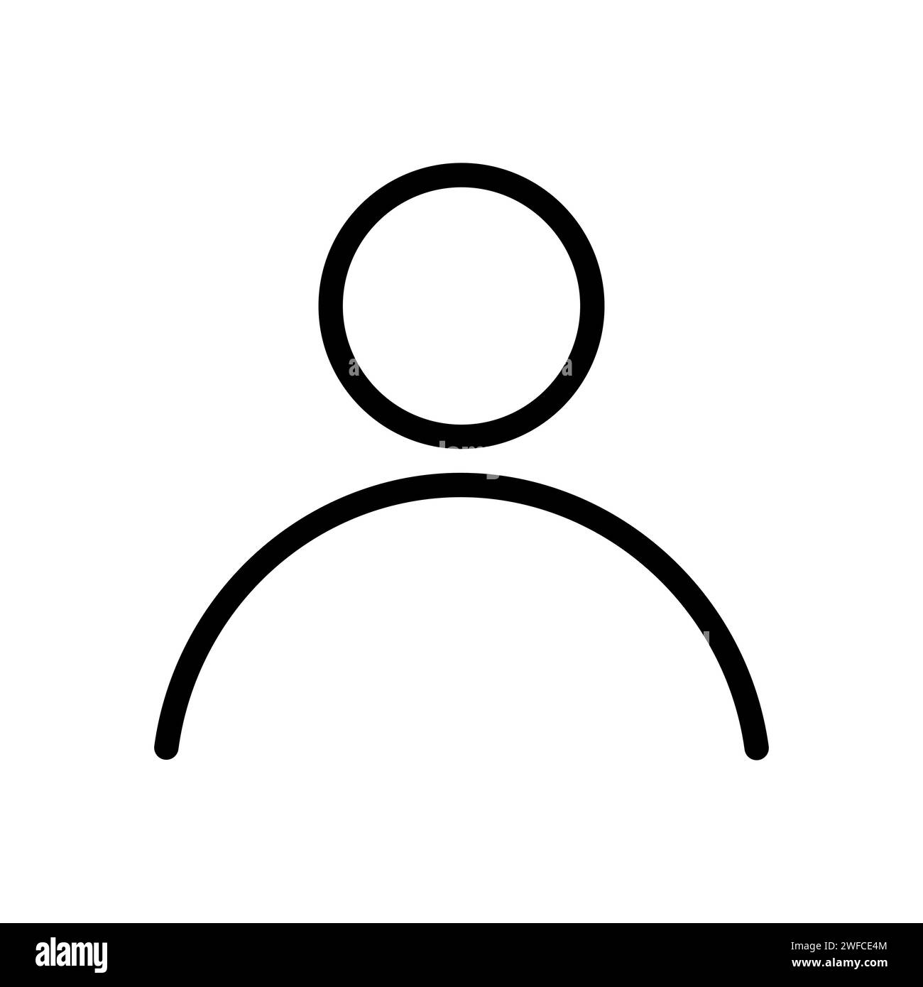 Ritratto piatto dell'icona uomo nero. Simbolo della faccia. Icona astratta. Illustrazione vettoriale. immagine stock. EPS 10. Illustrazione Vettoriale