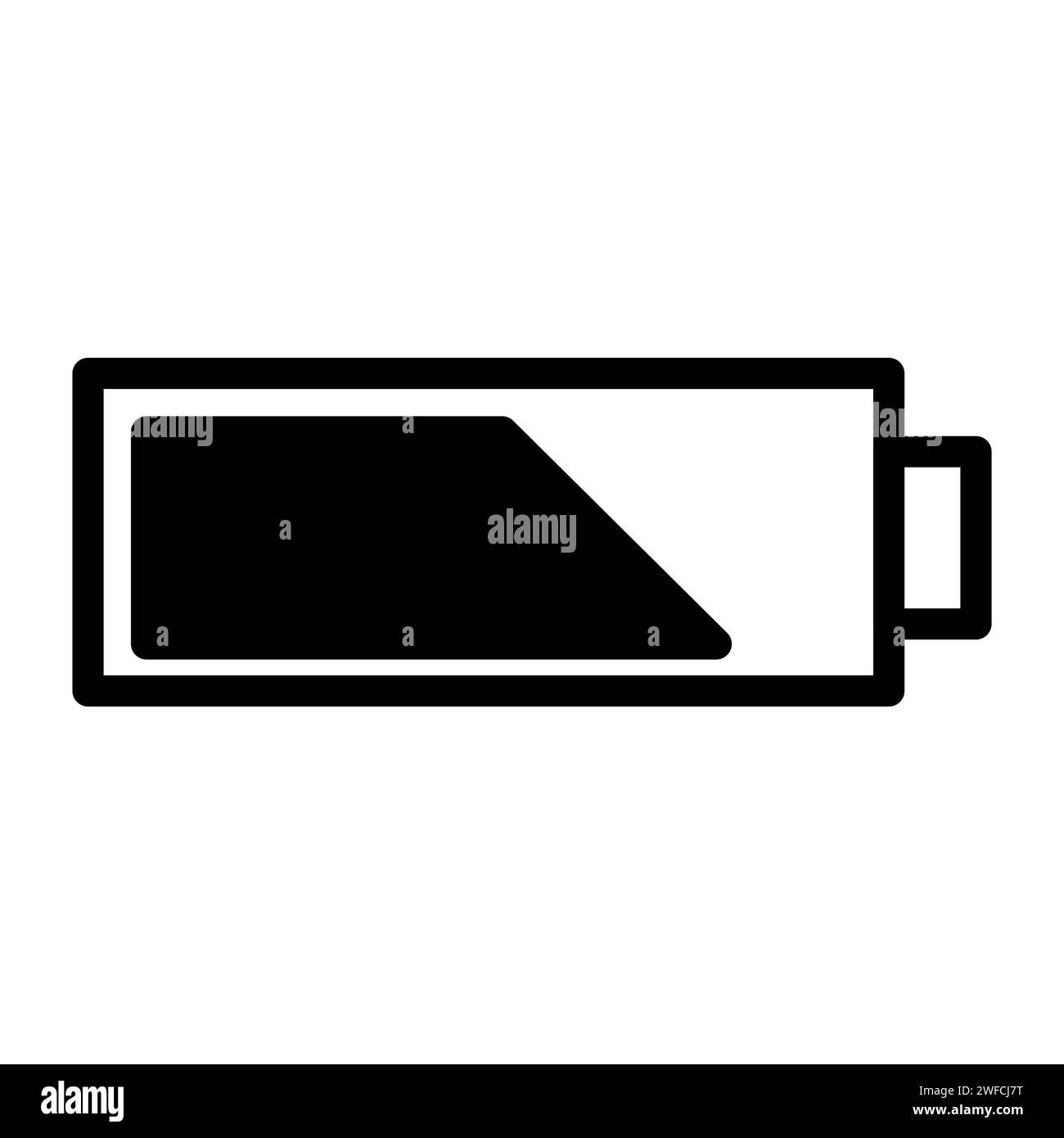 icona della batteria. Energia elettrica. Illustrazione vettoriale. Immagine stock. EPS 10. Illustrazione Vettoriale