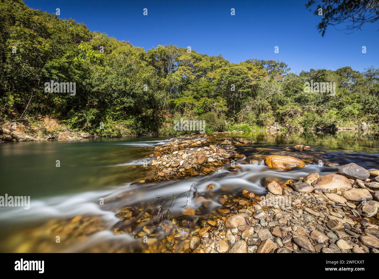 São fiume Francisco nel Parco Nazionale della Serra da Canastra - Foto Stock