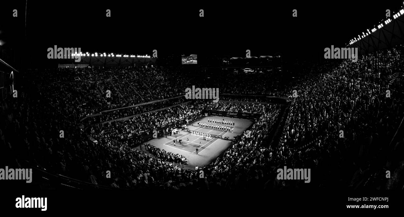 Rafael NADAL (ESP) vs Cameron NORRIE (GBR) durante il loro Singles Final Match dell'Abierto Mexicano Telcel presentado por HSBC all'Arena GNP Seguros il 26 febbraio 2022 ad Acapulco, Messico. Foto di Victor Fraile / Power Sport Images Foto Stock