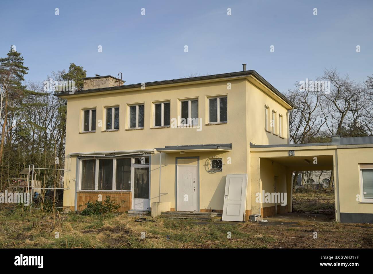 Leerstand, Häuser von US-Offizieren, Luchsweg, Grunewald, Charlottenburg-Wilmersdorf, Berlino, Deutschland Foto Stock