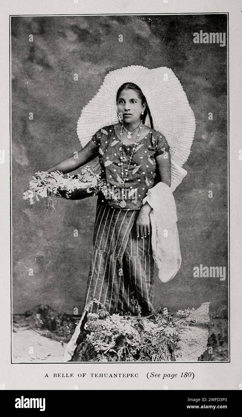 A Belle of Tehuantepec (Santo Domingo Tehuantepec) Oaxaca, Messico, di Nevin otto Winter Foto Stock