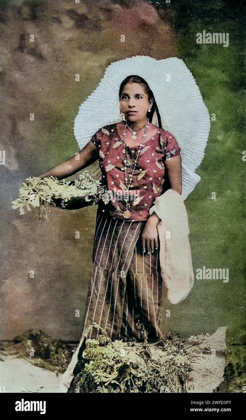 A Belle of Tehuantepec (Santo Domingo Tehuantepec) Oaxaca, Messico, di Nevin otto Winter Foto Stock