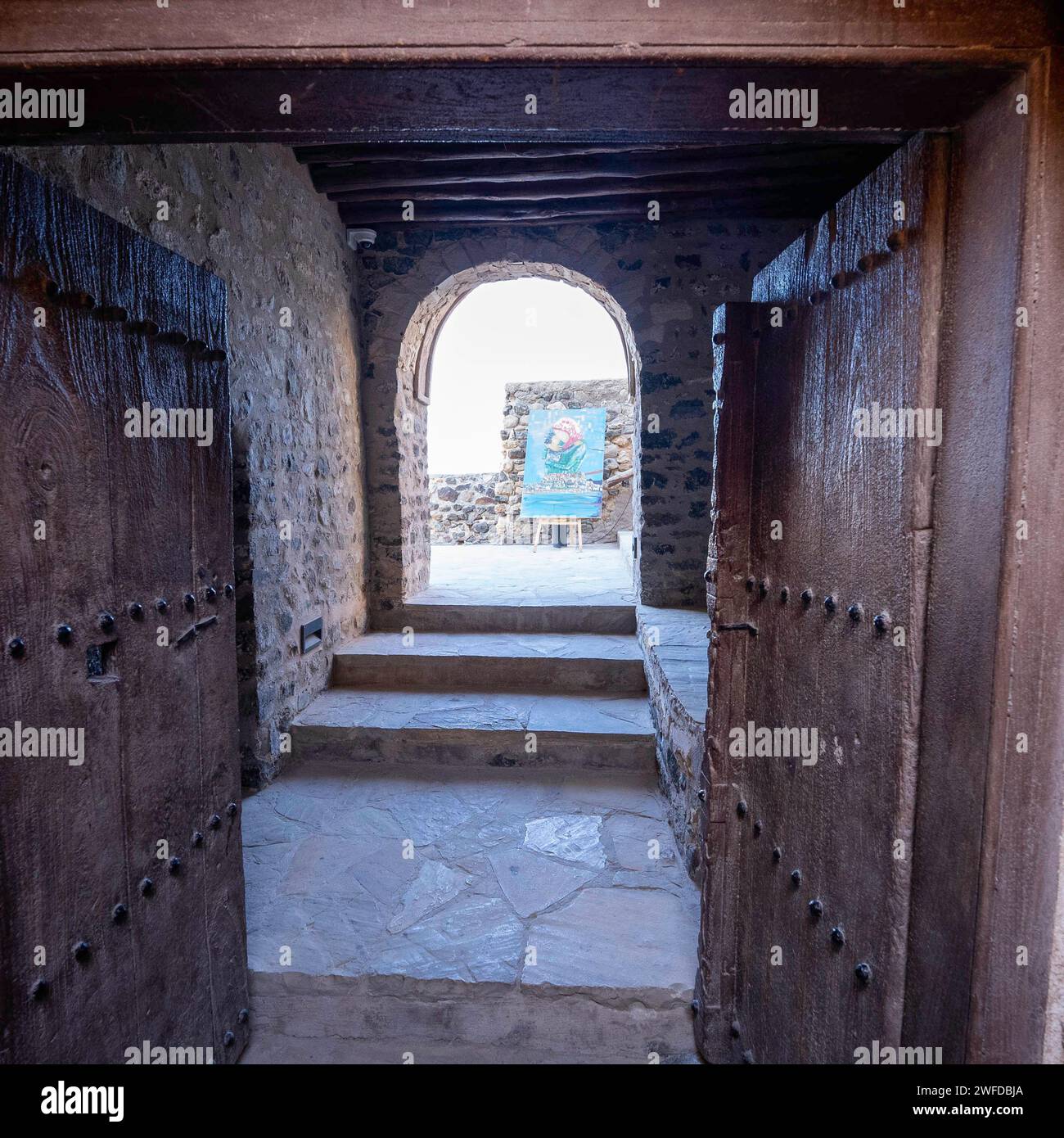 Mutrah Fort in Oman Foto Stock