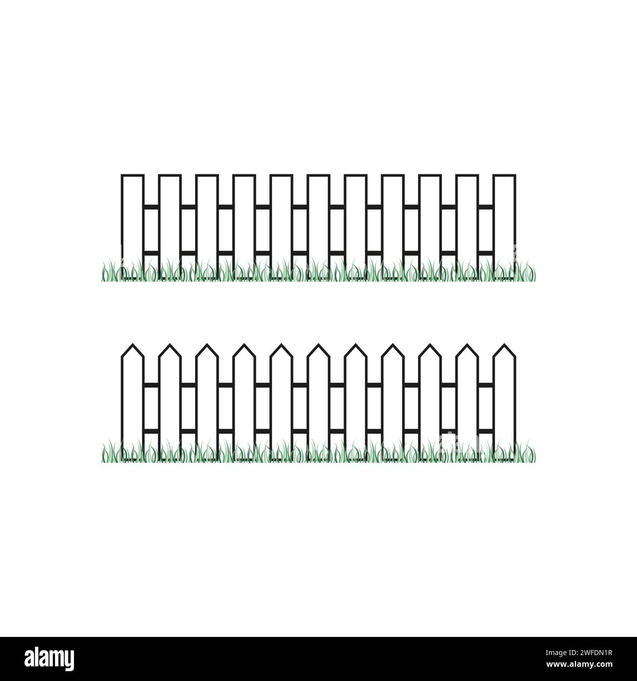 Icona Fence. Illustrazione vettoriale. EPS 10. Immagine stock. Illustrazione Vettoriale
