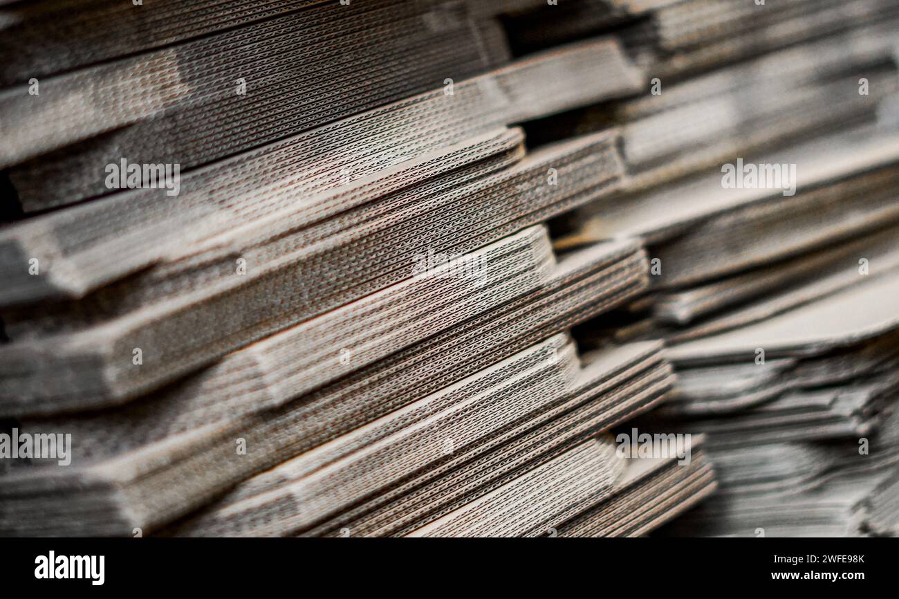 Confezione ecocompatibile. Concetto di riciclaggio. Foto Stock