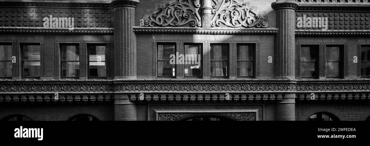 The Ruckery Building Facade, Chicago, Illinois, USA Foto Stock