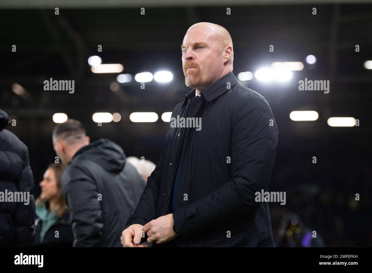 Craven Cottage, Fulham, Londra, Regno Unito. 30 gennaio 2024. Premier League Football, Fulham vs Everton; Sean Dyche manager dell'Everton Credit: Action Plus Sports/Alamy Live News Foto Stock