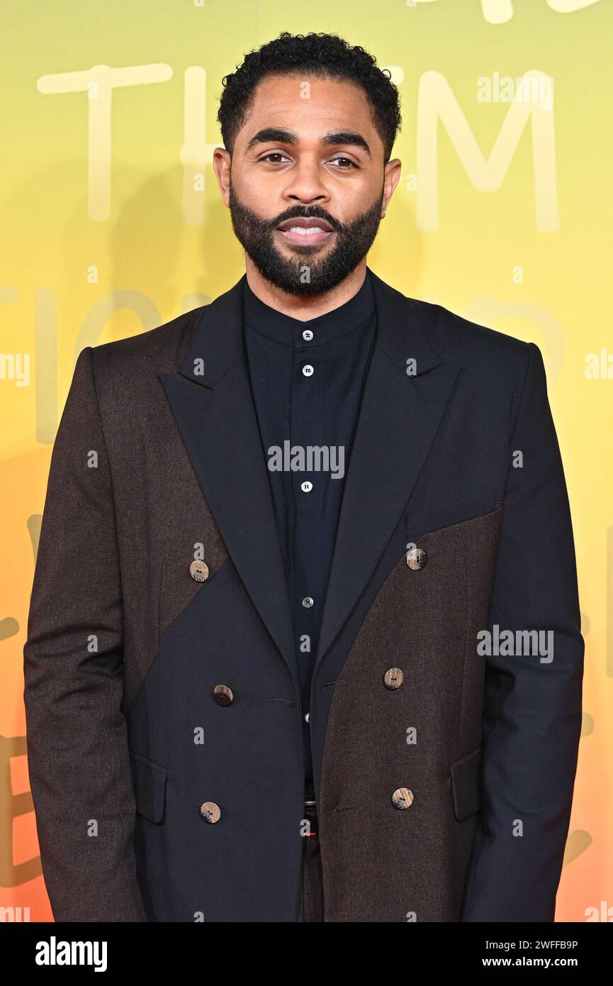 Londra, Regno Unito. 30 gennaio 2024. Anthony Welsh partecipa alla premiere britannica di Bob Marley: One Love al BMX IMAX di Londra, Regno Unito. Credito: Vedere li/Picture Capital/Alamy Live News Foto Stock