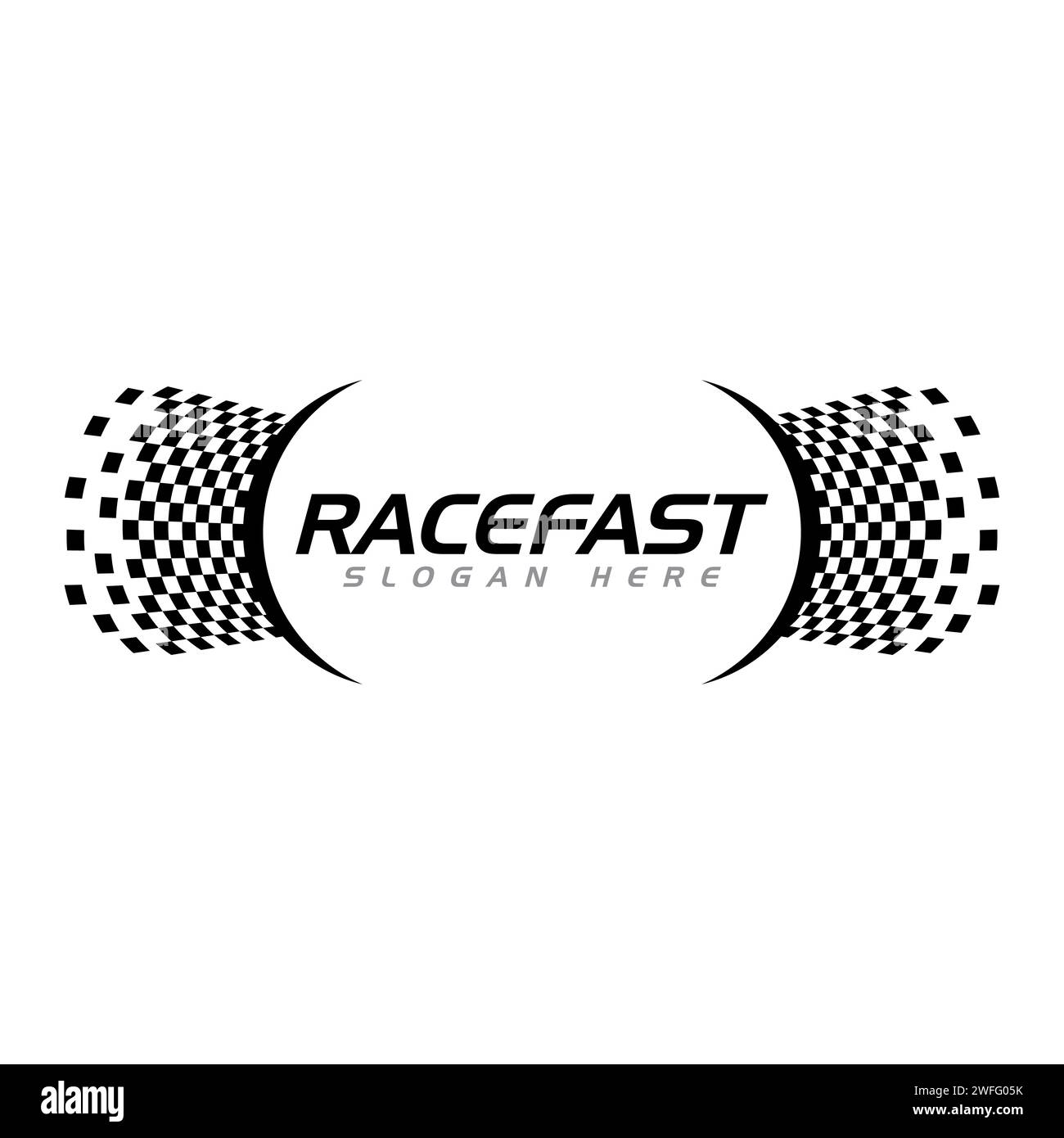 Gara icona bandiera, design semplice illustrazione vettore Illustrazione Vettoriale