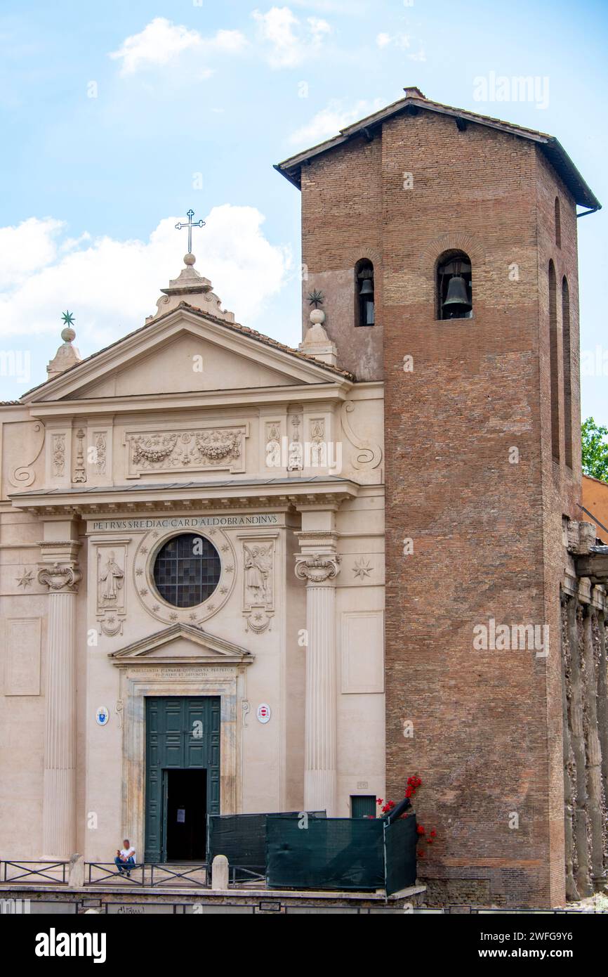 Chiesa di San Nicola in carcere - Roma - Italia Foto Stock