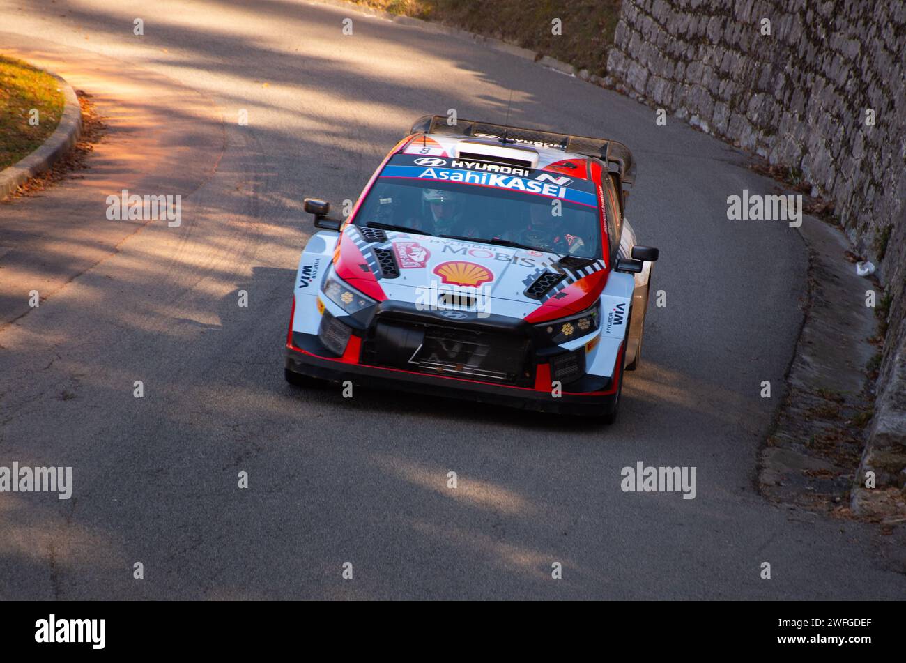 Rallye monte carlo 2024 rallye wrc immagini e fotografie stock ad alta