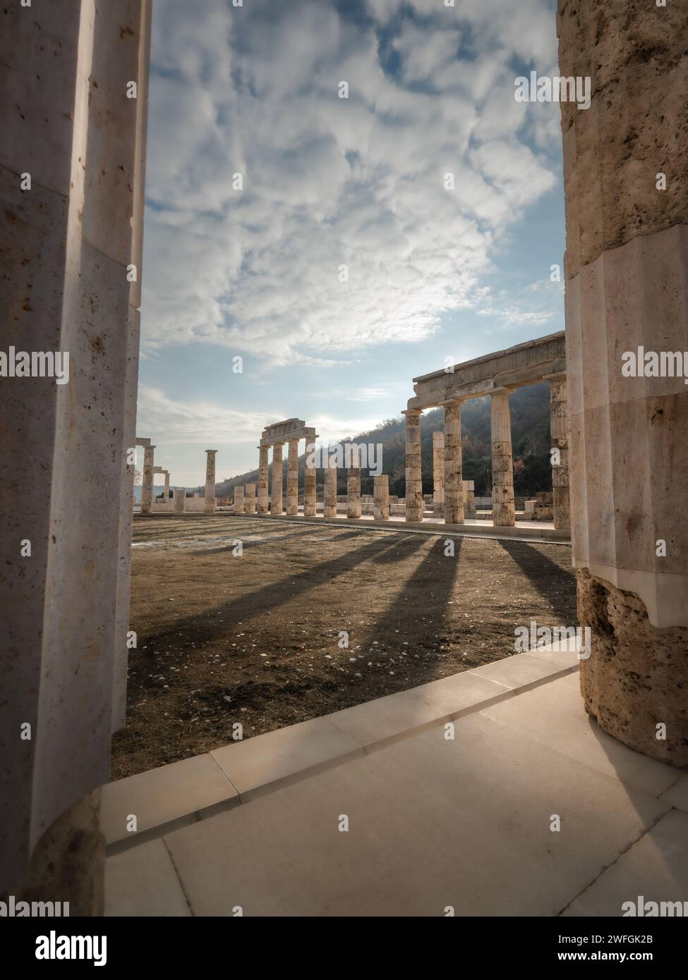 Palazzo di Aigai Foto Stock