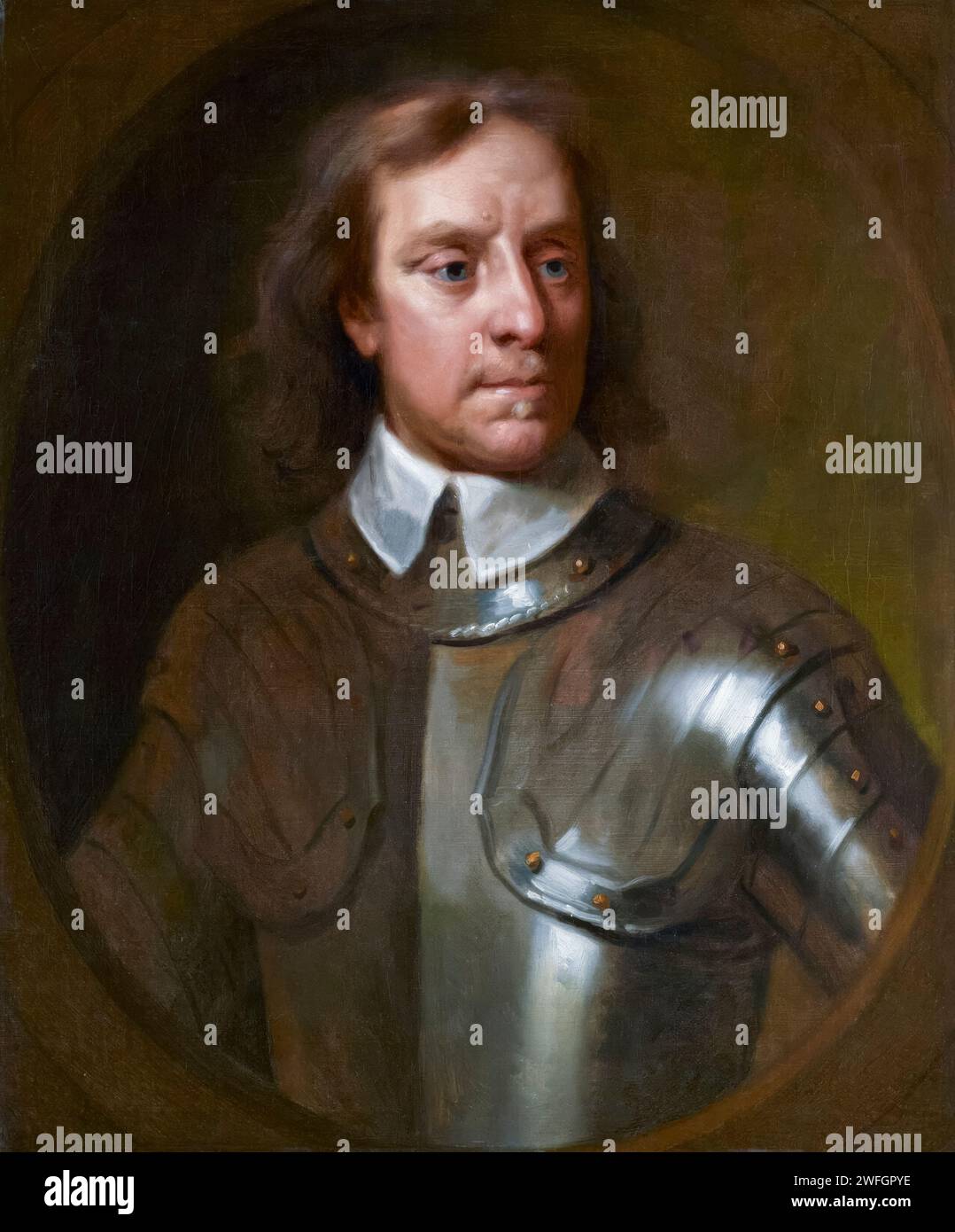 Oliver Cromwell (1599-1658), ritratto dipinto ad olio su tela dopo Samuel Cooper, circa 1656 Foto Stock