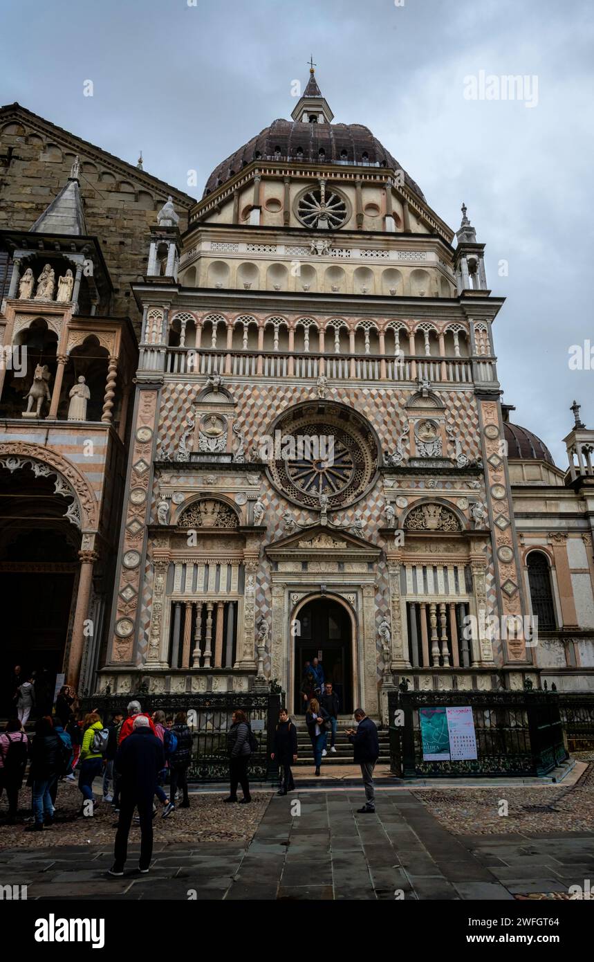 Cappella Colleoni, Basilica di Santa Maria maggiore, Bergamo, Lombardia, Italia.√ Foto Stock